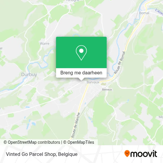 Vinted Go Parcel Shop kaart