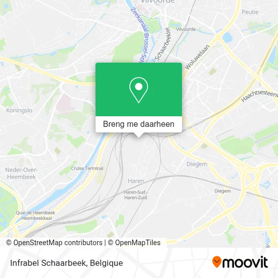 Infrabel Schaarbeek kaart