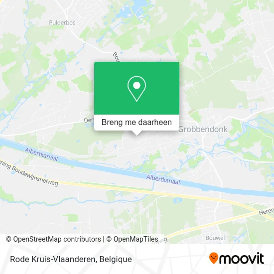 Rode Kruis-Vlaanderen kaart