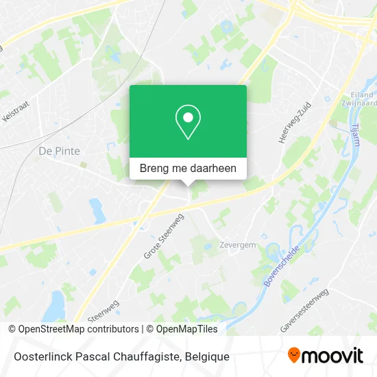 Oosterlinck Pascal Chauffagiste kaart