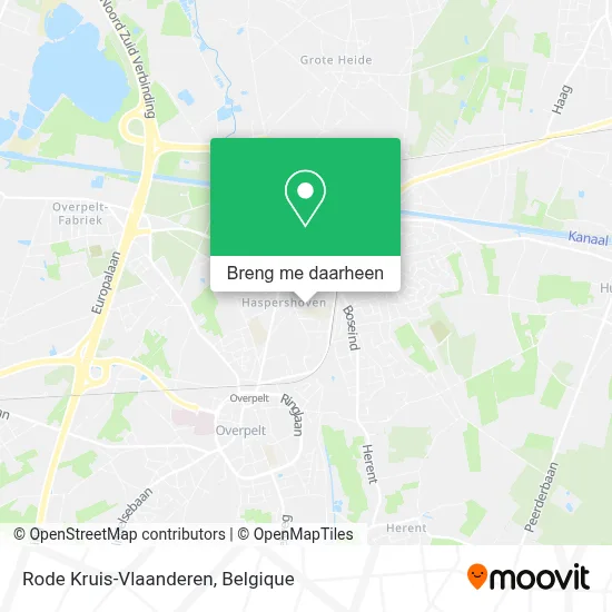 Rode Kruis-Vlaanderen kaart