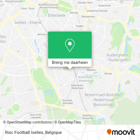 Risc Football Ixelles kaart