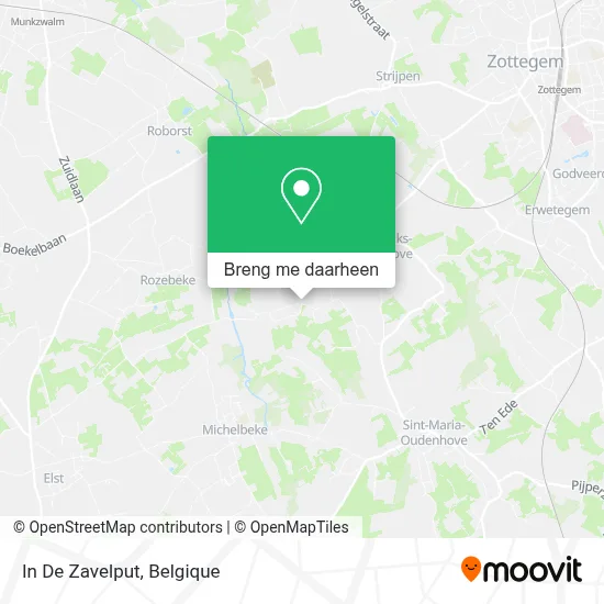 In De Zavelput kaart