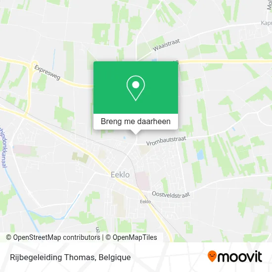 Rijbegeleiding Thomas kaart