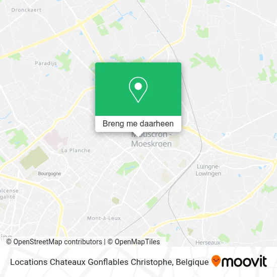 Locations Chateaux Gonflables Christophe kaart