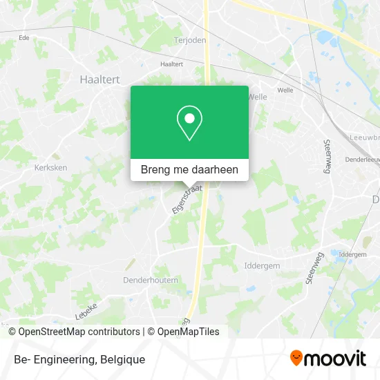 Be- Engineering kaart