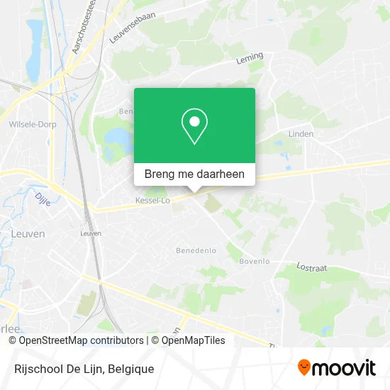 Rijschool De Lijn kaart