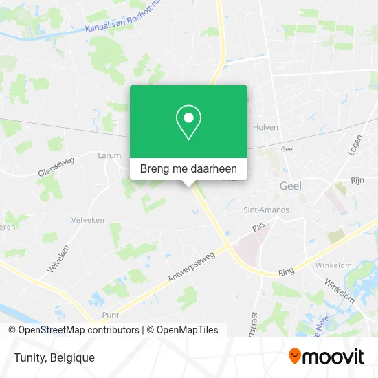 Tunity kaart
