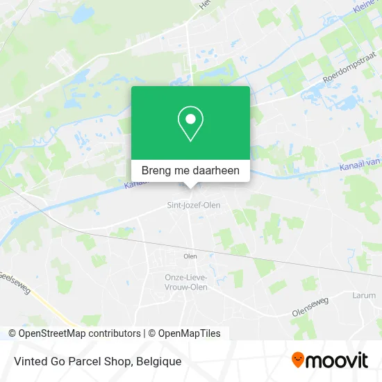 Vinted Go Parcel Shop kaart