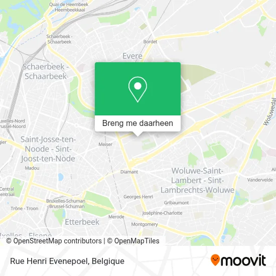 Rue Henri Evenepoel kaart