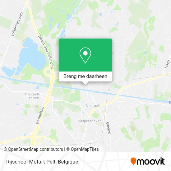 Rijschool Motart-Pelt kaart