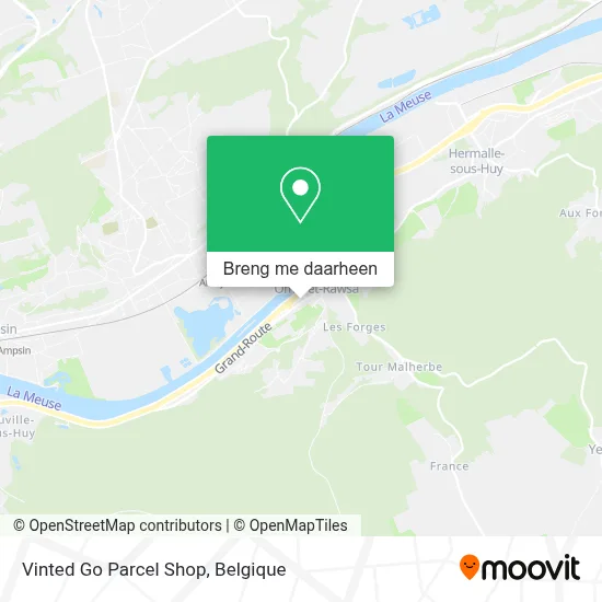 Vinted Go Parcel Shop kaart