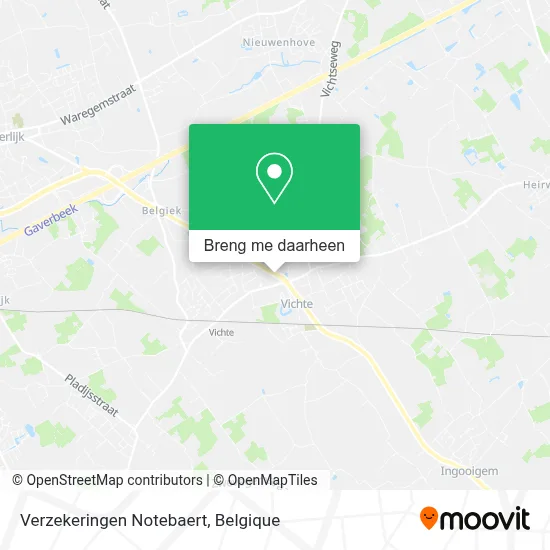 Verzekeringen Notebaert kaart