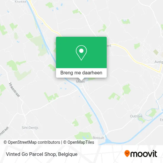 Vinted Go Parcel Shop kaart