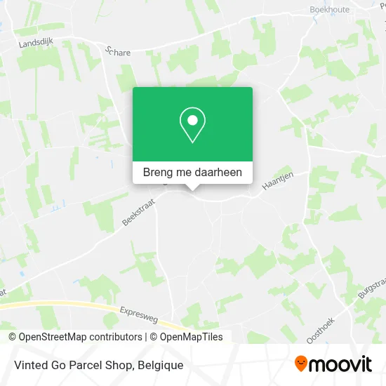 Vinted Go Parcel Shop kaart