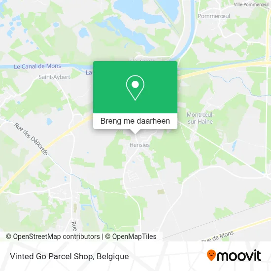 Vinted Go Parcel Shop kaart