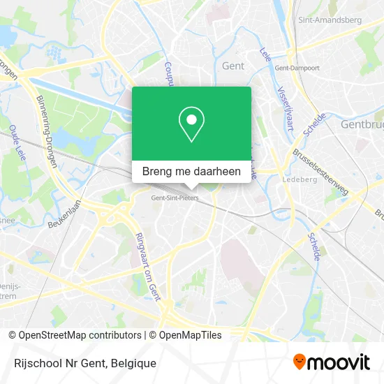 Rijschool Nr Gent kaart