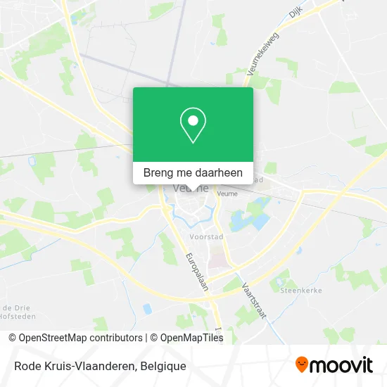 Rode Kruis-Vlaanderen kaart