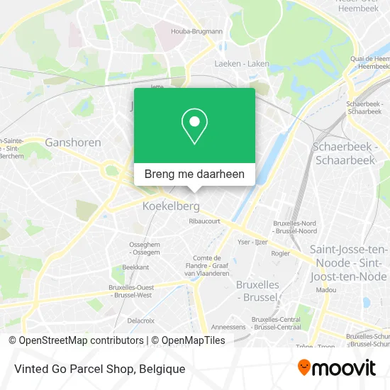 Vinted Go Parcel Shop kaart