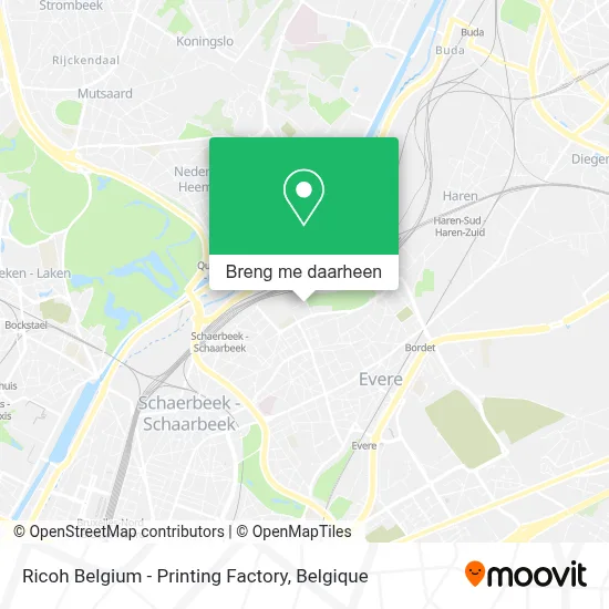 Ricoh Belgium - Printing Factory kaart