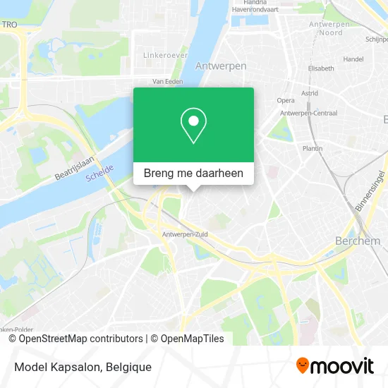 Model Kapsalon kaart