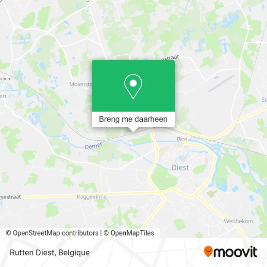 Rutten Diest kaart