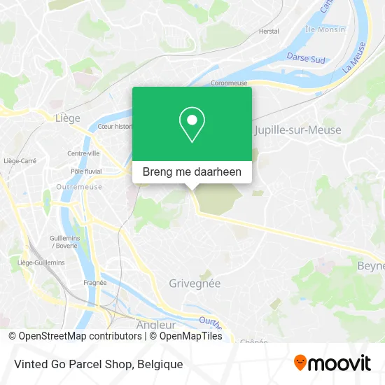 Vinted Go Parcel Shop kaart
