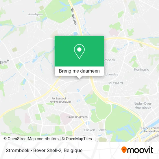 Strombeek - Bever Shell-2 kaart