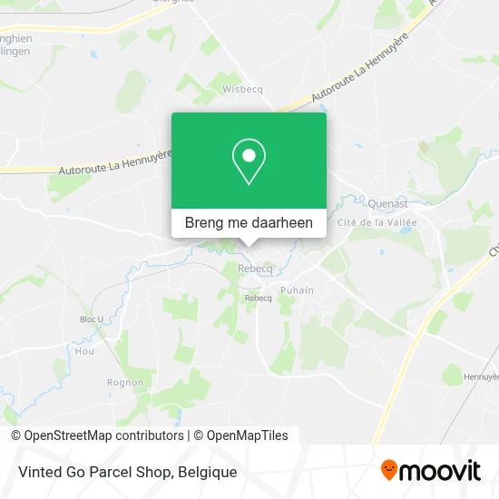 Vinted Go Parcel Shop kaart