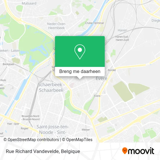 Rue Richard Vandevelde kaart