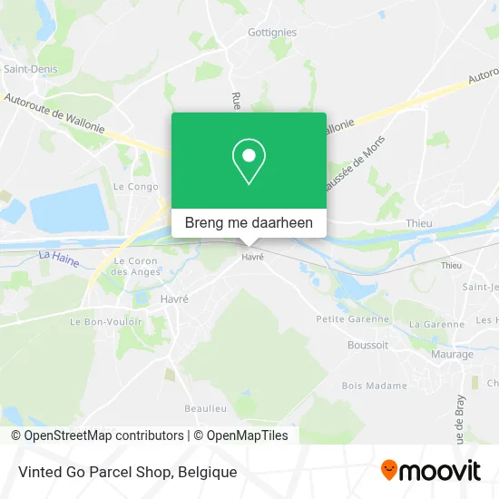 Vinted Go Parcel Shop kaart