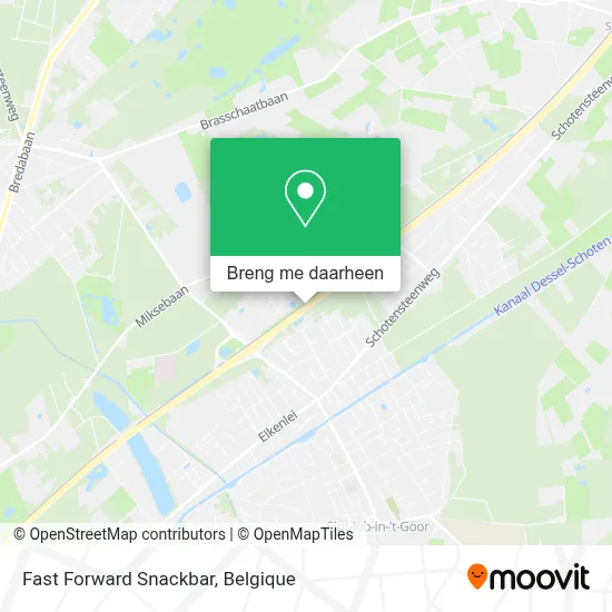 Fast Forward Snackbar kaart