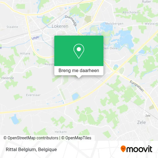 Rittal Belgium kaart