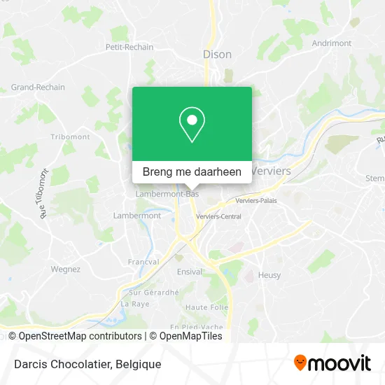 Darcis Chocolatier kaart