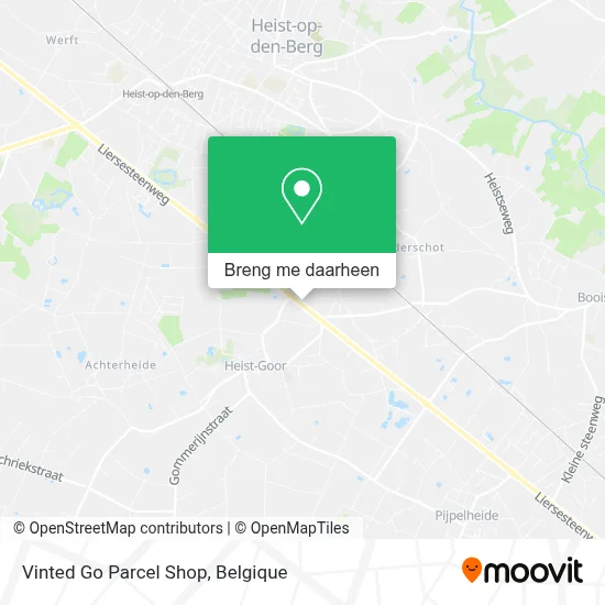 Vinted Go Parcel Shop kaart
