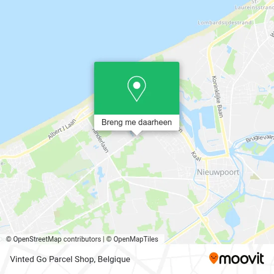 Vinted Go Parcel Shop kaart