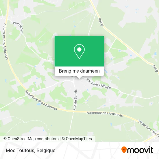 Mod'Toutous kaart