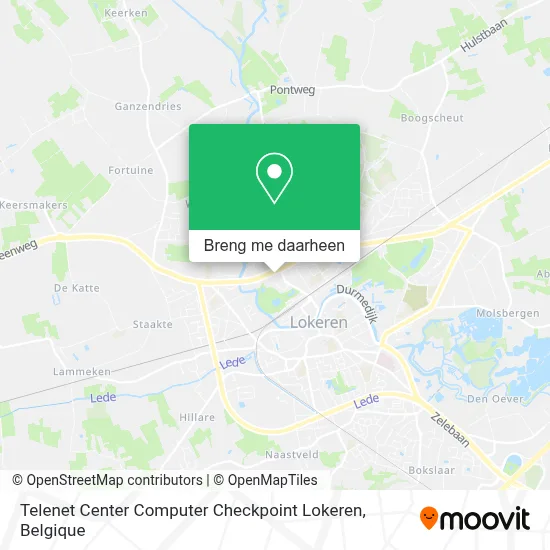 Telenet Center Computer Checkpoint Lokeren kaart