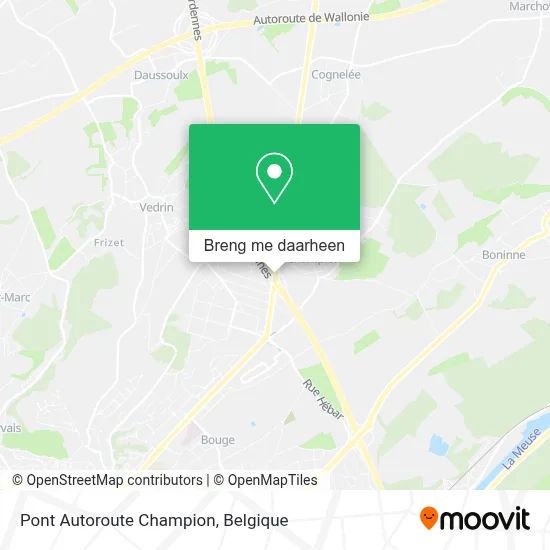 Pont Autoroute Champion kaart