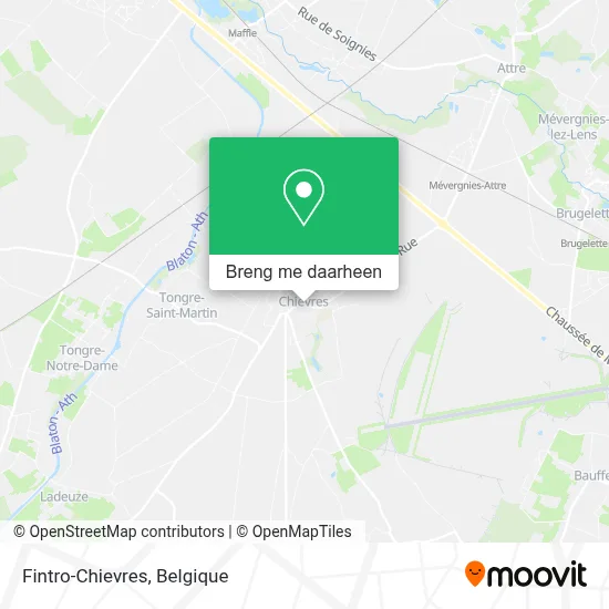 Fintro-Chievres kaart