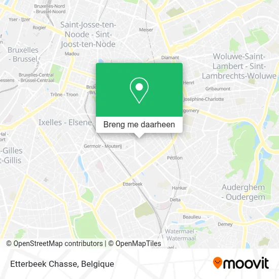 Etterbeek Chasse kaart