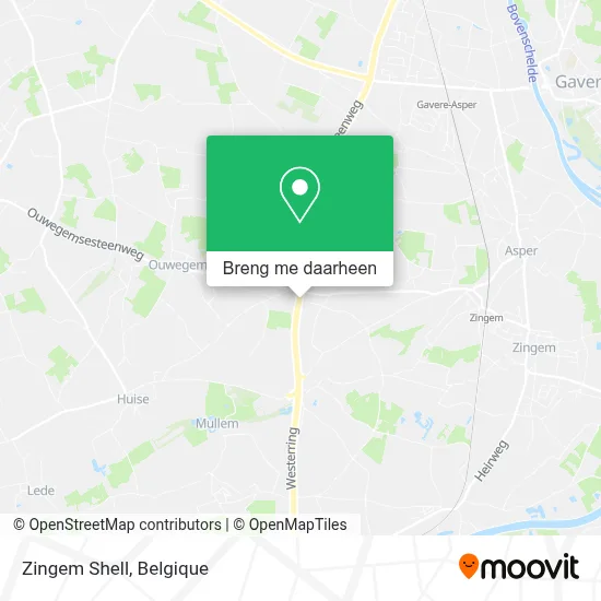 Zingem Shell kaart