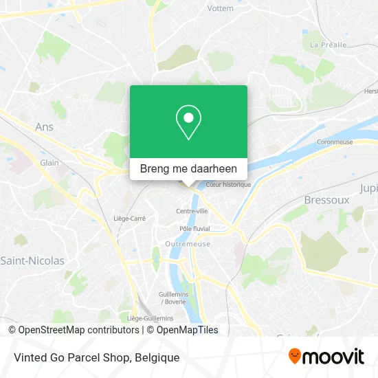 Vinted Go Parcel Shop kaart