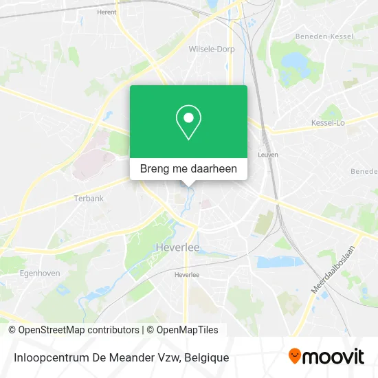 Inloopcentrum De Meander Vzw kaart