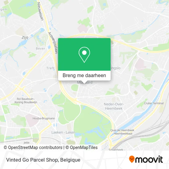 Vinted Go Parcel Shop kaart