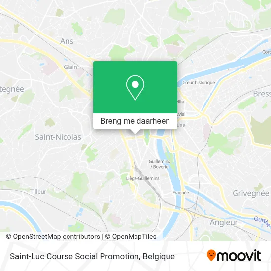 Saint-Luc Course Social Promotion kaart