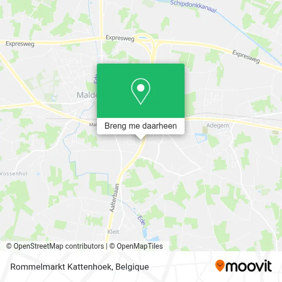 Rommelmarkt Kattenhoek kaart