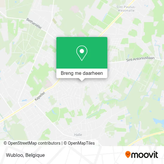 Wubloo kaart