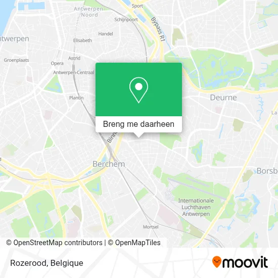 Rozerood kaart