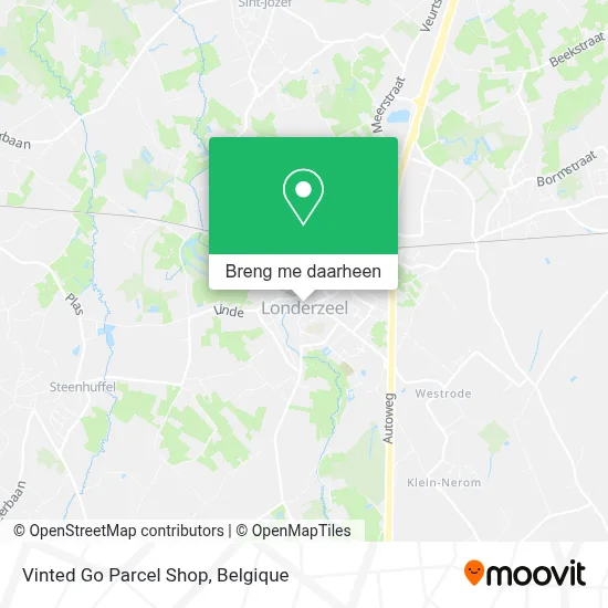 Vinted Go Parcel Shop kaart